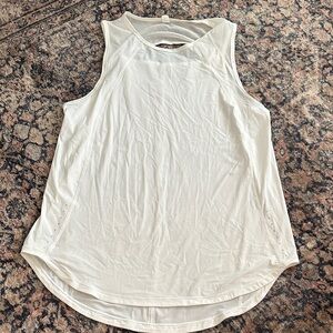 Lululemon Athletica White Tank Top, 8
